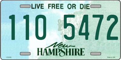 NH license plate 1105472