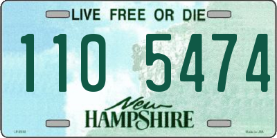 NH license plate 1105474