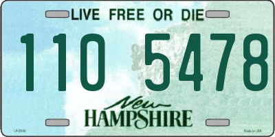 NH license plate 1105478