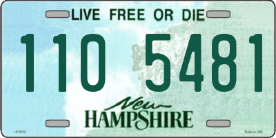NH license plate 1105481