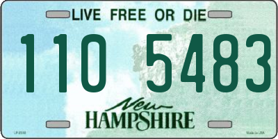 NH license plate 1105483