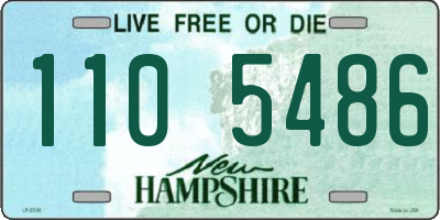 NH license plate 1105486