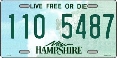 NH license plate 1105487
