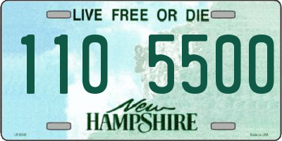 NH license plate 1105500