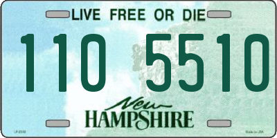 NH license plate 1105510