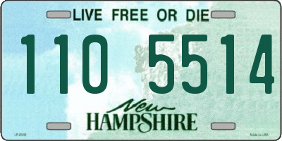 NH license plate 1105514