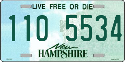 NH license plate 1105534