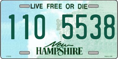 NH license plate 1105538