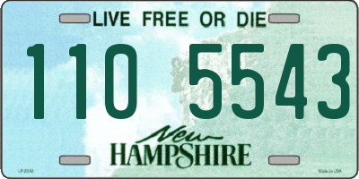 NH license plate 1105543