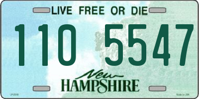 NH license plate 1105547
