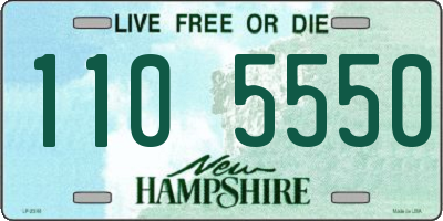 NH license plate 1105550