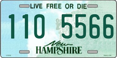 NH license plate 1105566
