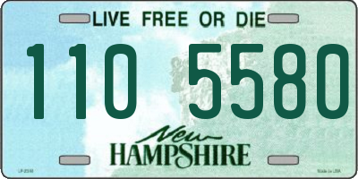 NH license plate 1105580