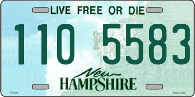 NH license plate 1105583