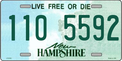 NH license plate 1105592