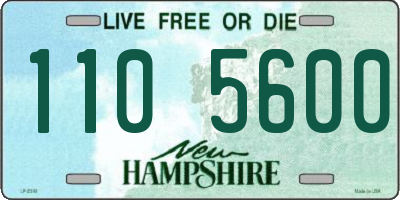 NH license plate 1105600