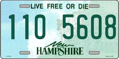 NH license plate 1105608