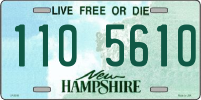 NH license plate 1105610
