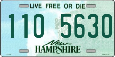 NH license plate 1105630