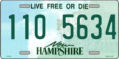 NH license plate 1105634