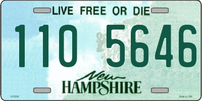NH license plate 1105646