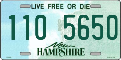 NH license plate 1105650