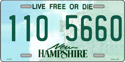 NH license plate 1105660
