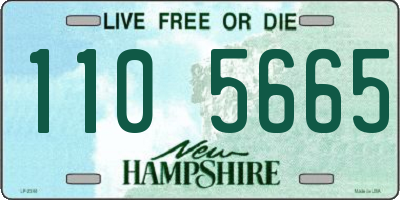 NH license plate 1105665