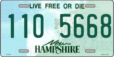 NH license plate 1105668