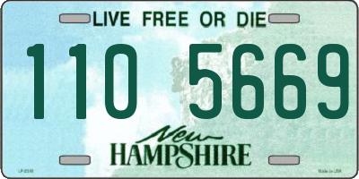 NH license plate 1105669