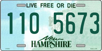 NH license plate 1105673