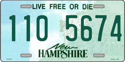 NH license plate 1105674