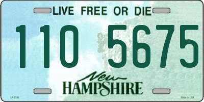 NH license plate 1105675