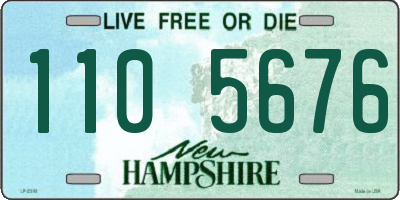 NH license plate 1105676