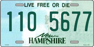 NH license plate 1105677