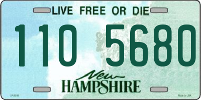 NH license plate 1105680