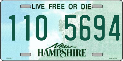 NH license plate 1105694