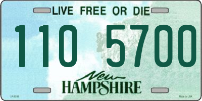 NH license plate 1105700