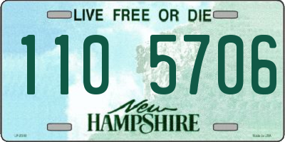 NH license plate 1105706