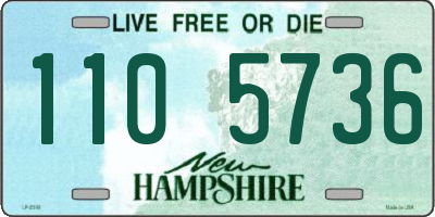 NH license plate 1105736