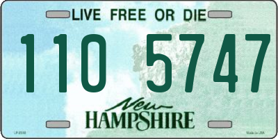 NH license plate 1105747