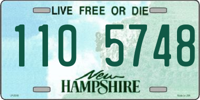 NH license plate 1105748