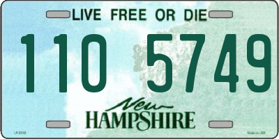 NH license plate 1105749