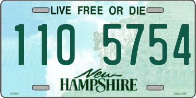 NH license plate 1105754