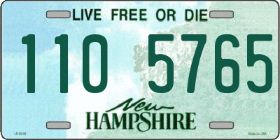 NH license plate 1105765