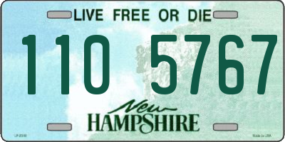 NH license plate 1105767