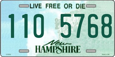 NH license plate 1105768
