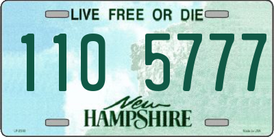 NH license plate 1105777