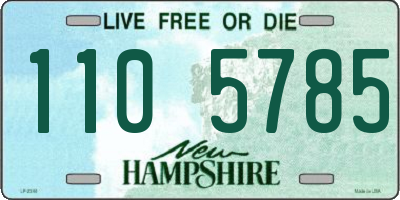 NH license plate 1105785
