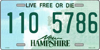 NH license plate 1105786